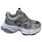 ⁦ksng203 كوتشي أطفال فاشون مريح بخامة عالية الجودة ونعل مرن مضاد للانزلاق | حذاء سنيكرز عصري للبنات والأولاد | مناسب للمدرسة والخروج اليومي⁩ - الصورة ⁦3⁩