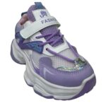 كوتشي أطفال فاشون مريح بخامة عالية الجودة ونعل مرن مضاد للانزلاق | حذاء سنيكرز عصري للبنات والأولاد | مناسب للمدرسة والخروج اليومي