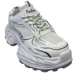 ⁦wsnms128 كوتشي فاشون حريمي مريح وخفيف | سنيكرز نسائي عصري بخامة عالية الجودة ونعل مرن مضاد للانزلاق | مناسب للخروج، الجامعة والعمل اليومي⁩ - الصورة ⁦4⁩