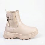 ⁦هاف بوت حريمي فاشون أنيق ومريح | بوت نسائي شتوي بخامة عالية الجودة ونعل مضاد للانزلاق | مناسب للخروج اليومي والمناسبات الشتوية whbox28⁩ - الصورة ⁦5⁩